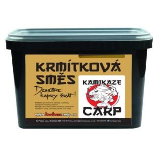 Krmítková směs Kamikaze Carp příchuť  Red Halibut 3kg + kyblík