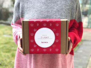Dárkový box: Z lásky 1. varianta: Z lásky, Růže & Malina