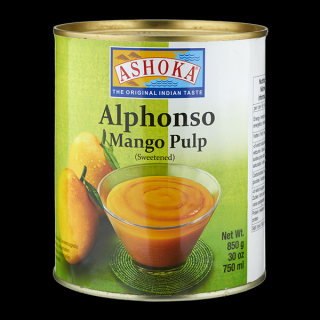 Ashoka Mangové Pyré Alphonso 850g Počet Kusů: 1