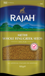 Rajah Methi celá semena pískavice řecké seno, 100g