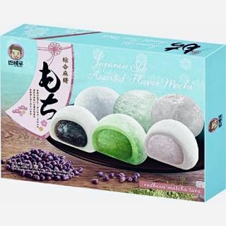SZU SHEN PO Mochi Mixed červených fazolí, Macha & Taro 12x25g
