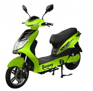 Elektrický motocykl RACCEWAY E-FICHTL, BOX ZDARMA Barva: Zelený - metalíza, baterie: Olověná Pb 20Ah, dojezd 40 - 65 km
