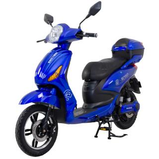 Elektrický motocykl RACCEWAY E-MOPED Barva: Modrá, baterie: Li-ion 30Ah, Dojezd 70 -120 km