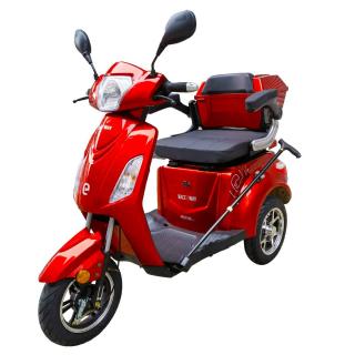 Elektrický tříkolový vozík RACCEWAY VIA-MS09, červený