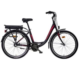 Jízdní kolo e-VIA BB 3spd 36V Barva: černá mat, baterie Li-ion: 17Ah, Dojezd 80 -100km, vidlice: odpružená Suntour