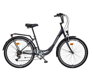 Jízdní kolo LIBERTY AVENUE 6 SPD 26" 2025 Barva: antracitová, Velikost: 16"