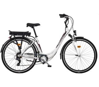 Jízdní kolo LIBERTY e-STRADA 6spd 36V zadní motor Barva: biela, Modifikácia akumulátor nosičový: Bez modifikácie, Modifikácia vidlica odpružená: Bez…