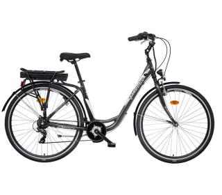 Jízdní kolo LIBERTY e-STRADA BB 6spd 36V Barva: čierna matná, Modifikácia akumulátor nosičový: Bez modifikácie, Velikost: 18"