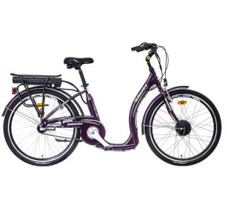 Jízdní kolo LIBERTY LIBERTY e-COMFY AL 3spd 26" 2025 Barva: fialová, Modifikácia akumulátor nosičový: Bez modifikácie, Velikost: 16"