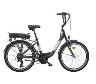 Jízdní kolo LIBERTY LIBERTY e-RUE 6spd BB 24" 2023 Barva: antracitová, Modifikácia akumulátor nosičový: Bez modifikácie, Velikost: 15"