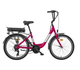 Jízdní kolo LIBERTY LIBERTY e-RUE 6spd BB 24" 2023 Barva: ružová, Modifikácia akumulátor nosičový: Bez modifikácie, Velikost: 15"