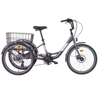 Jízdní kolo LIBERTY TRINITY Trojkolka 24" 6spd Disk Barva: antracitová, Velikost: 16"