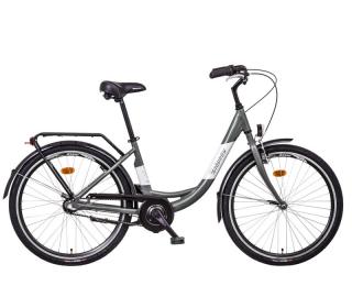 Jízdní kolo LIBERTY VIA 26" 3spd 2025 Barva: čierna matná, Modifikácia vidlica odpružená: vidlica SUNTOUR 26, Velikost: 16"