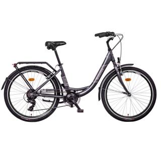 Jízdní kolo LIBERTY VIA 26" 6spd Barva: čierna matná, Velikost: 16"