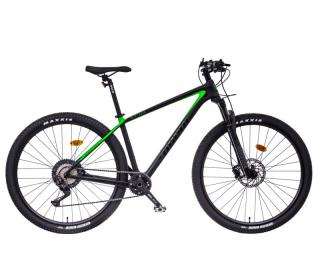 Jízdní kolo MAYO 29  CARBON MAX D 12spd Barva: čierna-zelená, Velikost: 17