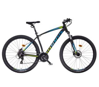Jízdní kolo MAYO XC 29"eR TOUR LITE D 2025 Barva: čierna-modrá-zelená, Modifikátor brzdy: Bez modifikácie, Velikost: 21"