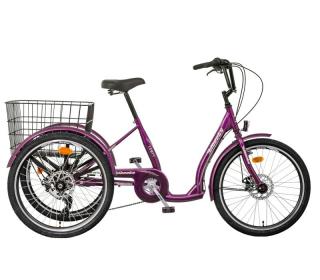 Liberty COMFY Trojkolka 24" 7spd Disk 24" 2024 Barva: fialová, Velikost: 16"