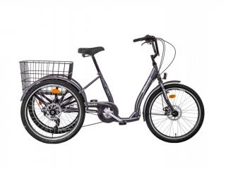 Liberty tříkolka COMFY 24 7 rychlostní, DISC brzdy Barva: antracit, baterie: Li-ion 36V/ 17,5 Ah, Dojezd 70-110 km, pneumatiky: klasické bez…