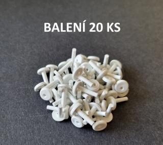 Kasko Fixační kolíček na žaluzie balení 20ks - BÍLÁ 782