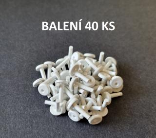 Kasko Fixační kolíček na žaluzie balení 40ks - BÍLÁ 785