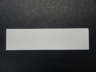 Vymezovací plastová podložka Barva: Bílá, Rozměr: 26mm x 100mm, Tloušťka: 1mm