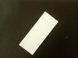 Vymezovací plastová podložka Barva: Bílá, Rozměr: 41mm x 100mm, Tloušťka: 1mm