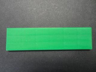 Vymezovací plastová podložka Barva: Zelená, Rozměr: 41mm x 100mm, Tloušťka: 4mm