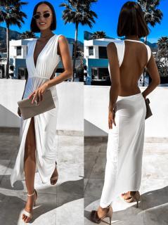 Bílé elegantní šaty HUNTIW Velikost: ONESIZE