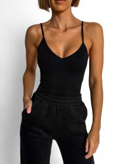 Černé basic stahující elastické body BOLTANY Velikost: M/L