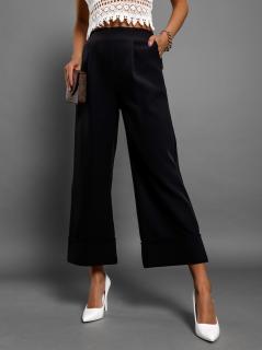 Černé elegantní culottes kalhoty TRILL