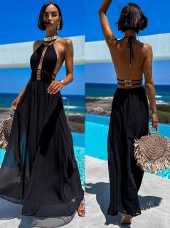 Černé elegantní šaty JUNIA Velikost: L