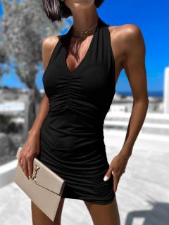 Černé elegantní šaty STAINLY Velikost: ONESIZE