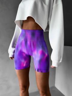 Fialové push up elastické kraťasy LITERALIT Velikost: M/L