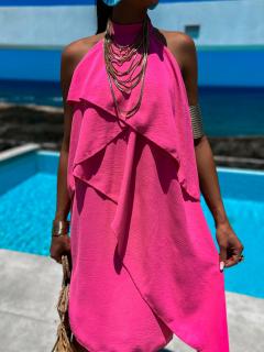 Růžové elegantní šaty LYANNA Velikost: ONESIZE