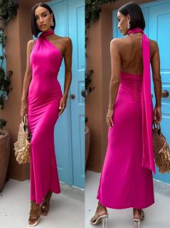 Růžové elegantní šaty ROONESI Velikost: ONESIZE