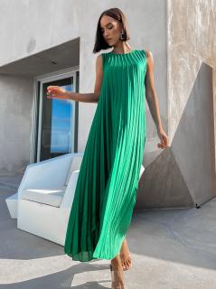 Zelené dlouhé elegantní šaty WIRELESS