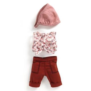 DJECO Outfit pro panenku - Burgundy
