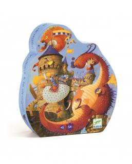 DJECO Puzzle Dračí bitva - 54 dílků