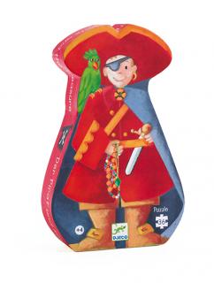 DJECO Puzzle Pirát a jeho poklad - 36 dílků