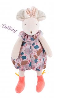 MOULIN ROTY Růžová chrastící myška