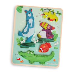 MOULIN ROTY Senzorické vkládací puzzle Jungle