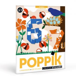 POPPIK Samolepkové panorama Čísla