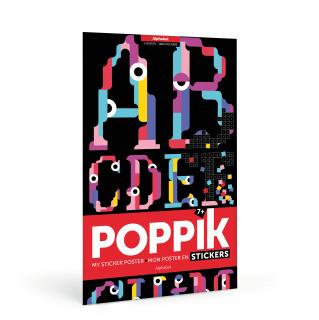 POPPIK Samolepkový plakát Abeceda