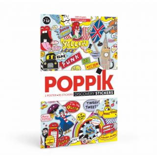 POPPIK Vzdělávací samolepkový plakát ANGLIE