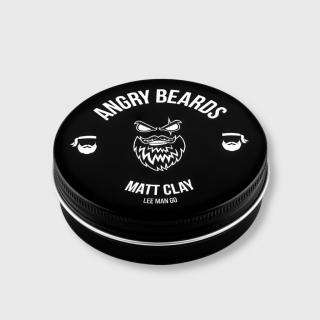 Angry Beards Lee Man Go Matt Clay matný jíl na vlasy 120 g