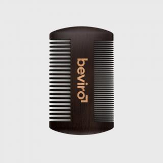 Beviro Pear Wood Beard Comb hřeben na vousy z hruškového dřeva