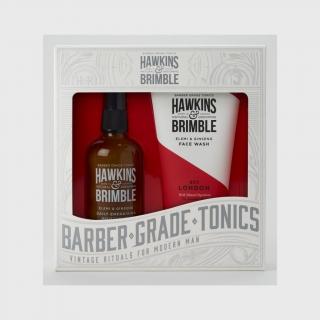 Hawkins & Brimble Pánská Dárková sada (Mycí gel na obličej 150ml + Pleťový krém 100ml)