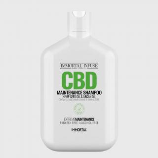 Immortal Infuse CBD Maintenance Shampoo posilující šampon s konopným a arganovým olejem 500 ml