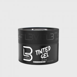 L3VEL3 Tinted Gel Black černý gel na vlasy 250 ml