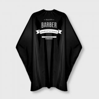 Marmara Barber Cape Black Classic barber pláštěnka černá